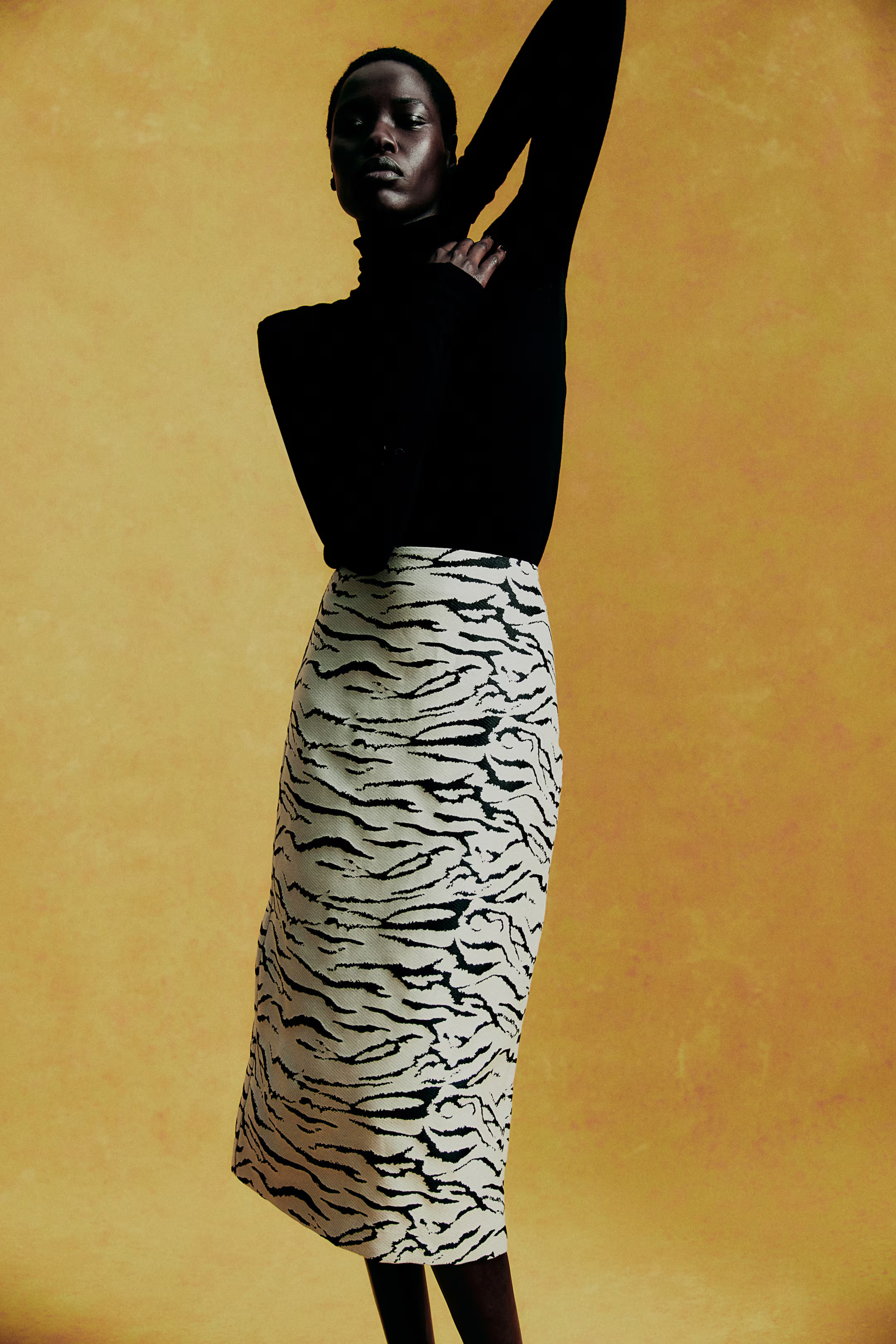 Jacquard-Weave Skirt | H&M (US + CA)