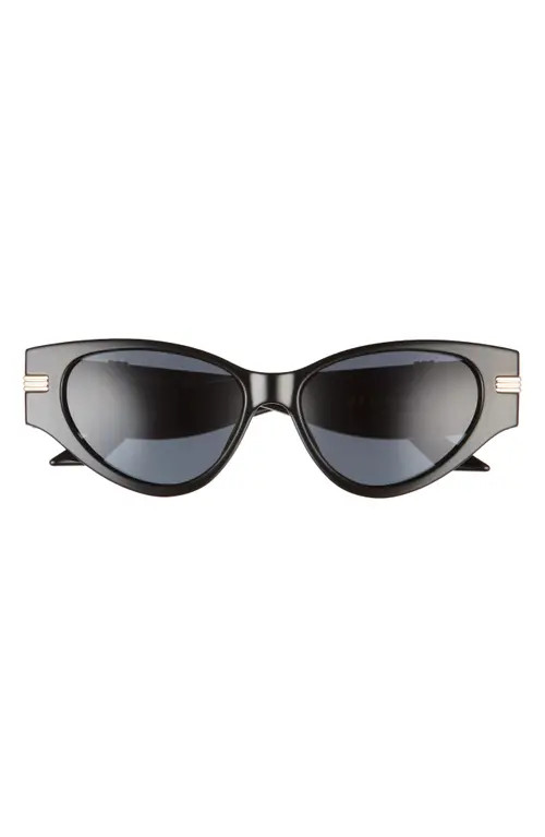 Le Specs Scorpius Ridge 55mm Cat Eye Sunglasses in Black at Nordstrom | Nordstrom