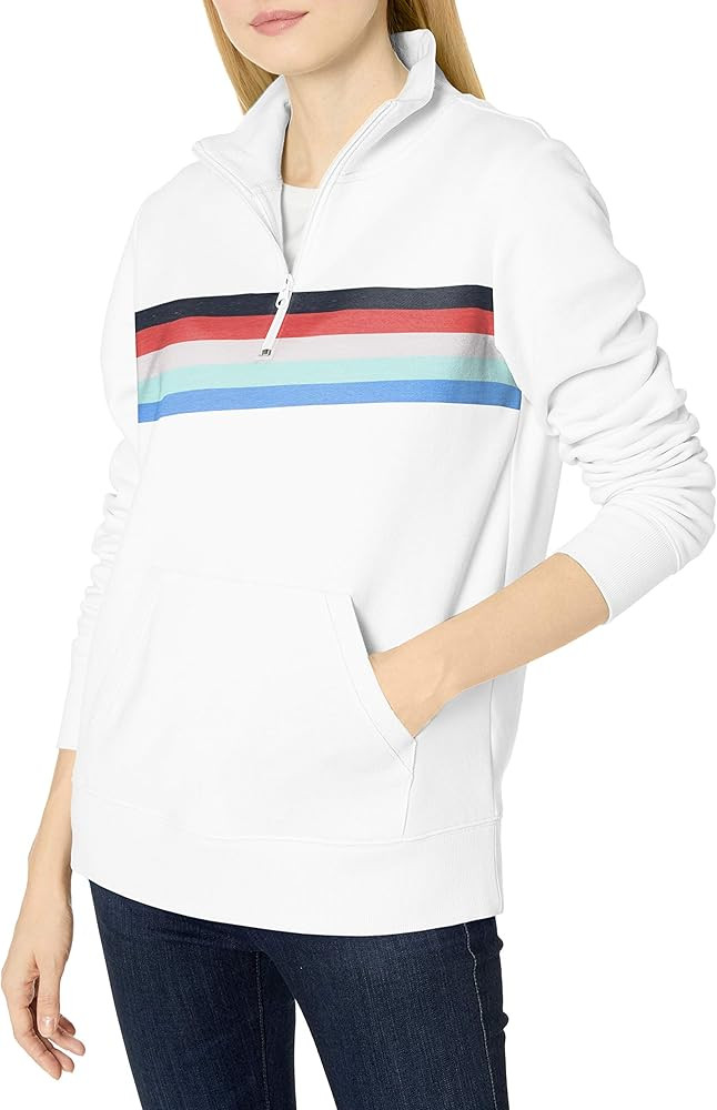 Amazon Essentials Women's Long-Sleeve Lightweight Fleece Quarter-Zip Top | Amazon (US)