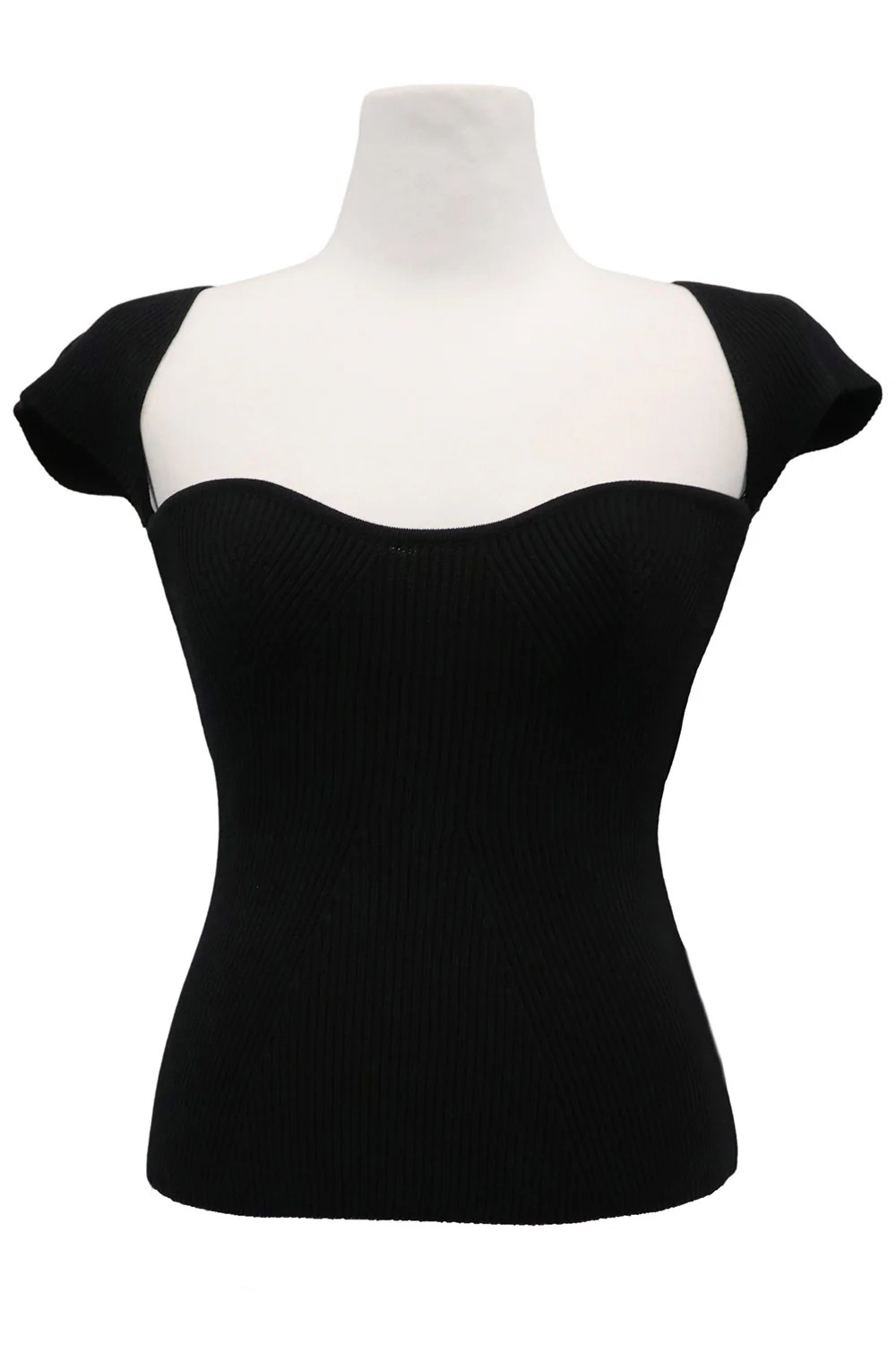 Francesca Ribbed Bustier Top | Storets (Global)