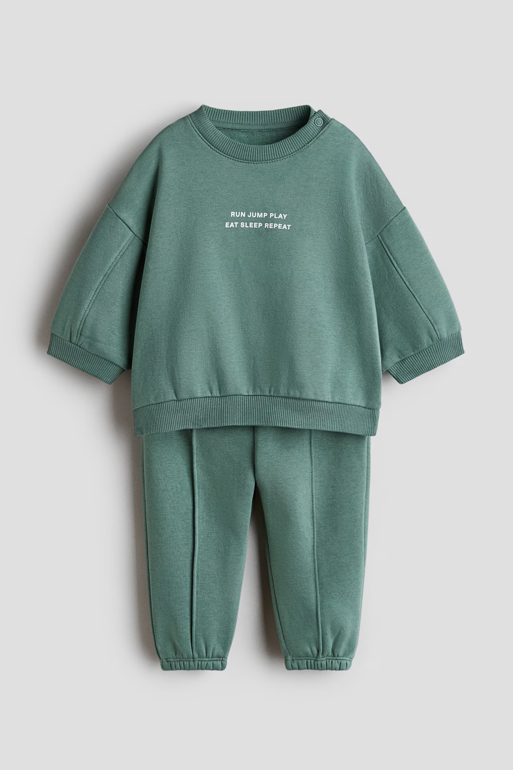 2-Piece Printed Sweatshirt and Joggers Set | H&M (US + CA)