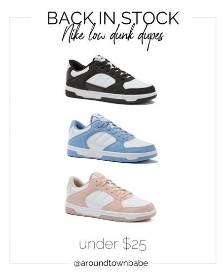 Nike low dunk dupe back in stock! Under $25

#LTKshoecrush #LTKunder50 #LTKFind