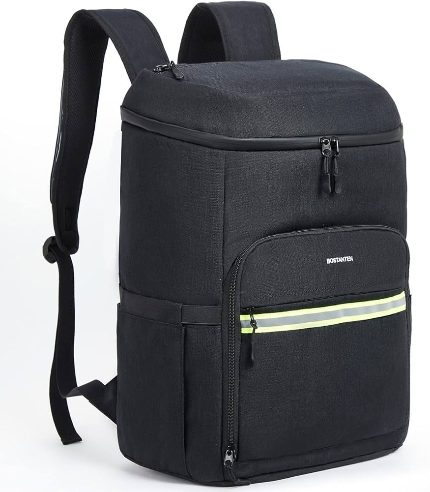 BOSTANTEN Backpack Cooler - 30 Cans Leakproof Insulated Cooler Backpack with Trolley Sleeve, Ligh... | Amazon (US)