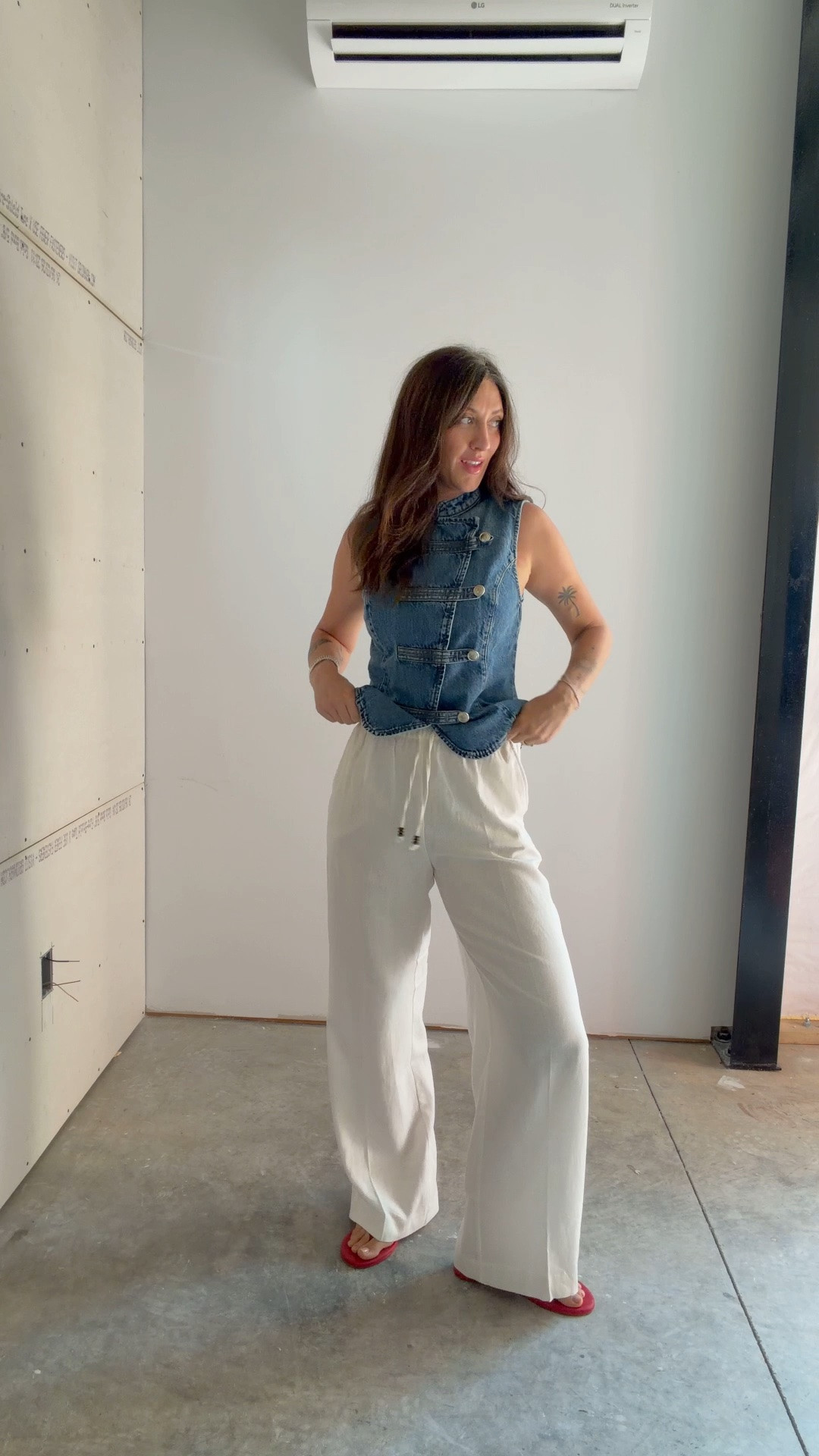 Wearing medium pants and small top

#LTKootd #LTKSaleAlert