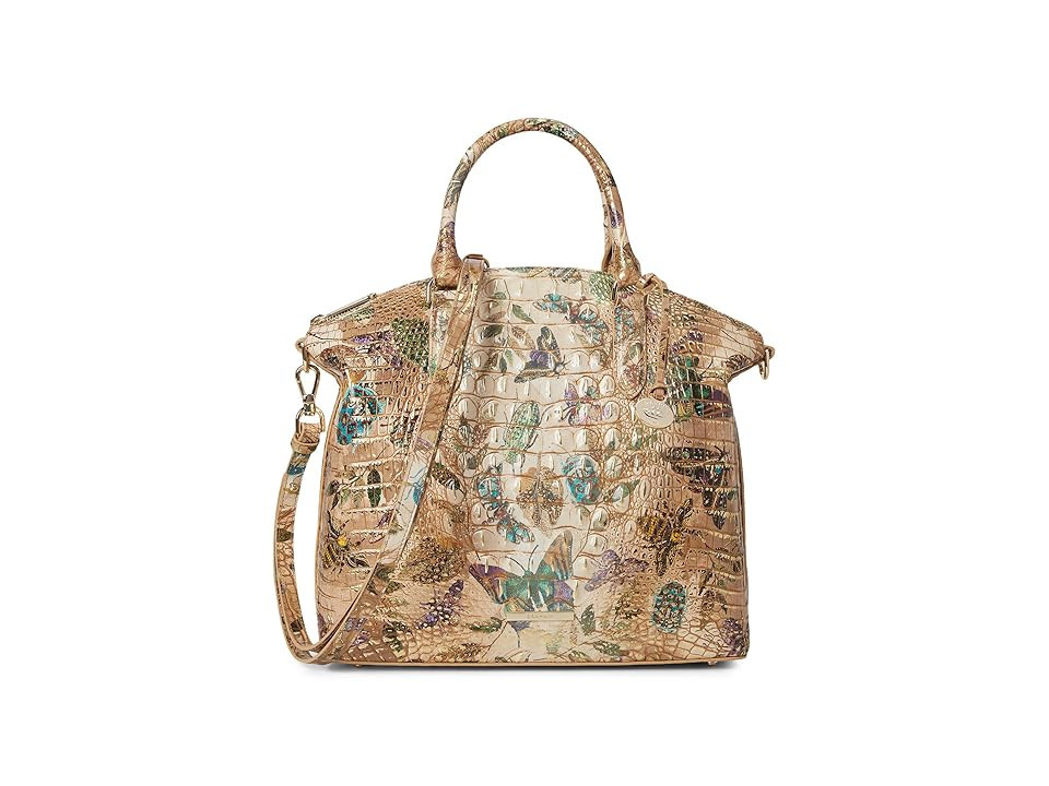 Brahmin Large Duxbury Satchel Satchel Women's Handbags Hill Garden, Leather | Zappos