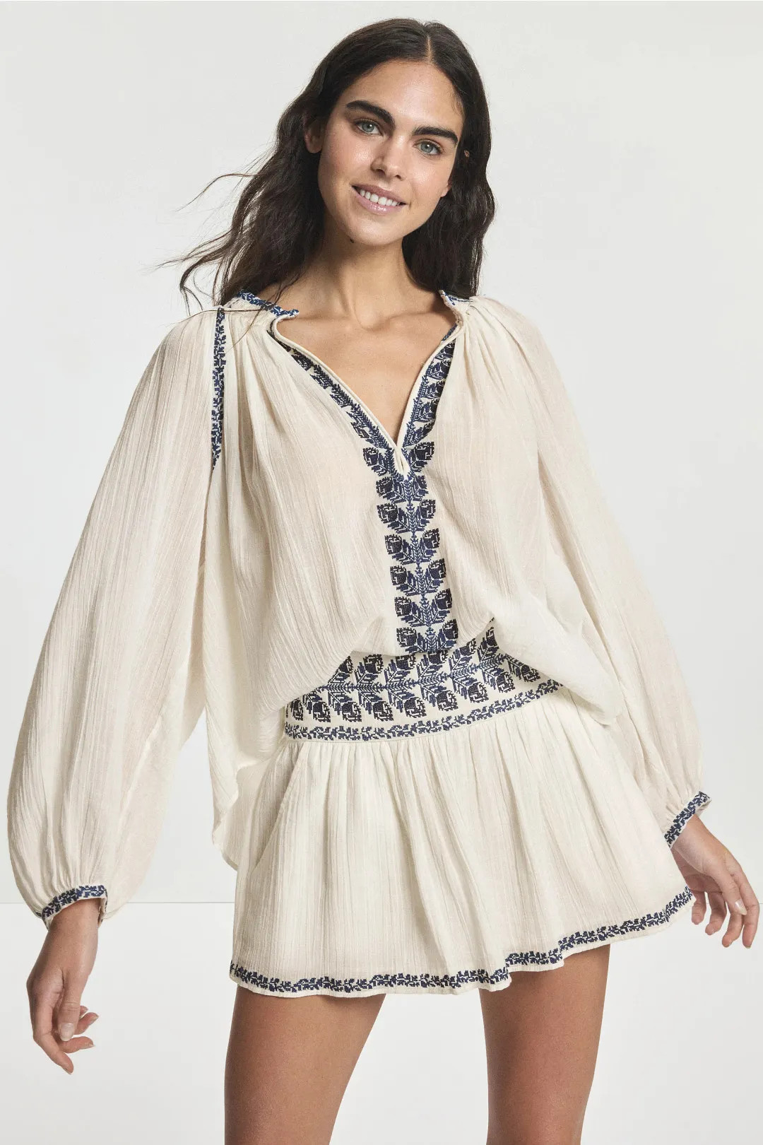 Lena Embroidered Blouse | Rent the Runway