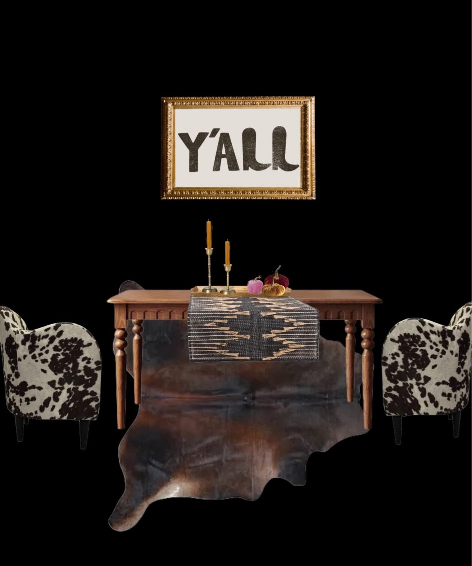 Fall dining decor mood board 