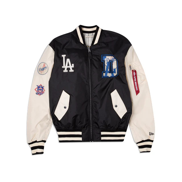 Alpha Industries X Los Angeles Dodgers Alt MA-1 Bomber Jacket | New Era