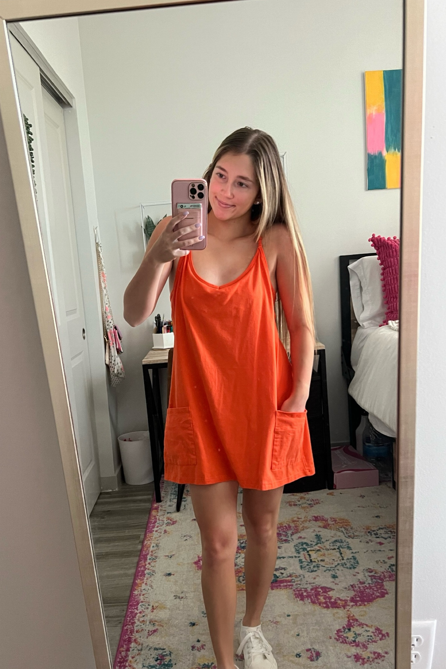 comfy amazon athletic dress with adjustable straps & shorts underneath!!! free people dupeee