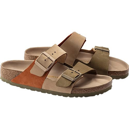 Birkenstock Arizona Split Nu Sandcastle Khaki Hex Unisex Shoes Size 6, Color: Sandcastle Khaki Hex | Amazon (US)