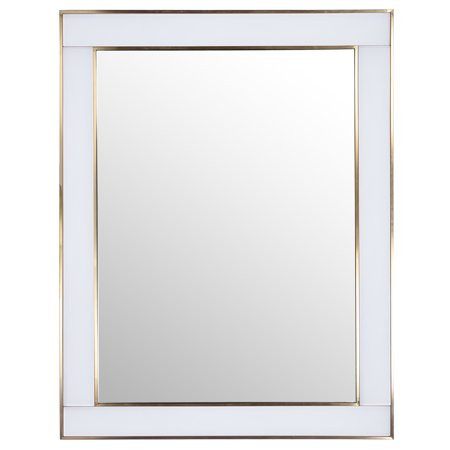 Dann Foley - Lifestyle Wall Mirror - White Finish - Polished Brass | Walmart (US)