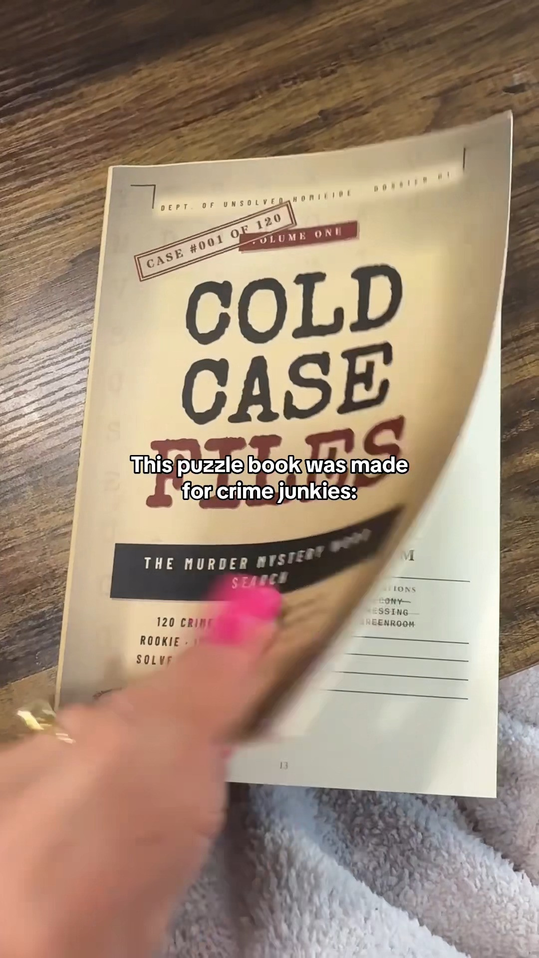 If you love true crime and word search puzzles, this is such a fun one for a quiet night in. Grab your favorite drink and see how quickly you can crack each case. 

 #LTKdayinmylife #LTKmorningroutine #LTKstorytime