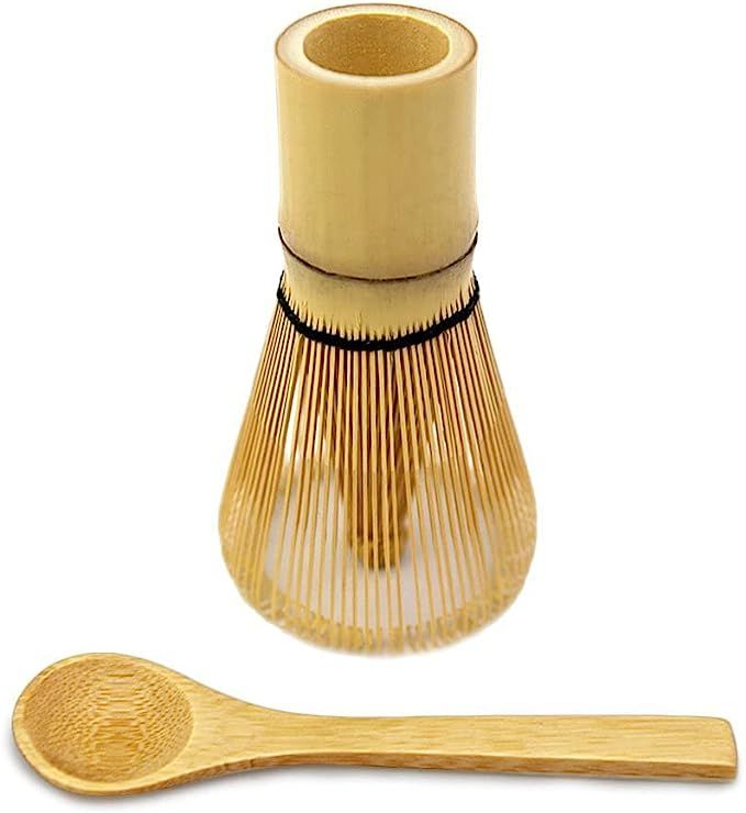 Bamboo Matcha Whisk with Bamboo Spoon - Matcha Tea Whisk for Matcha Tea Preparation - MATCHA DNA ... | Amazon (US)
