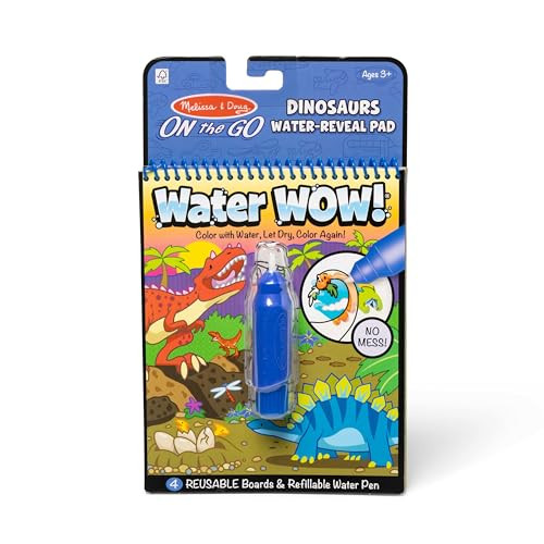 Melissa & Doug On The Go Water Wow! Reusable Water-Reveal Activity Pad – Dinosaurs | Amazon (US)