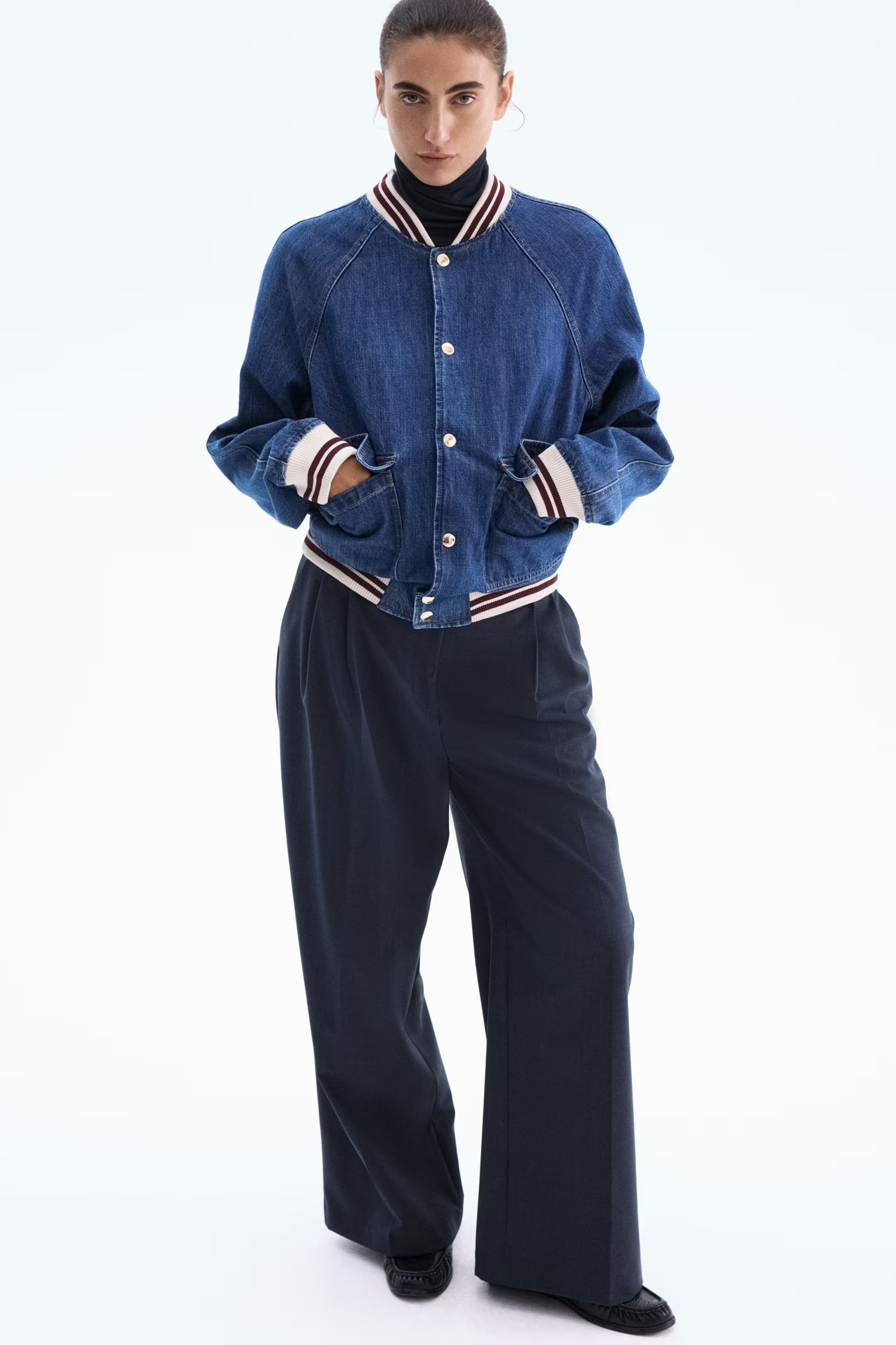 Denim Bomber Jacket | H&M (US + CA)