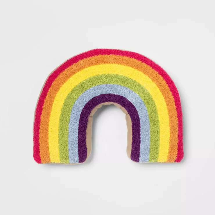 13"x18" Rainbow Shaped Indoor Throw Pillow - Pride | Target