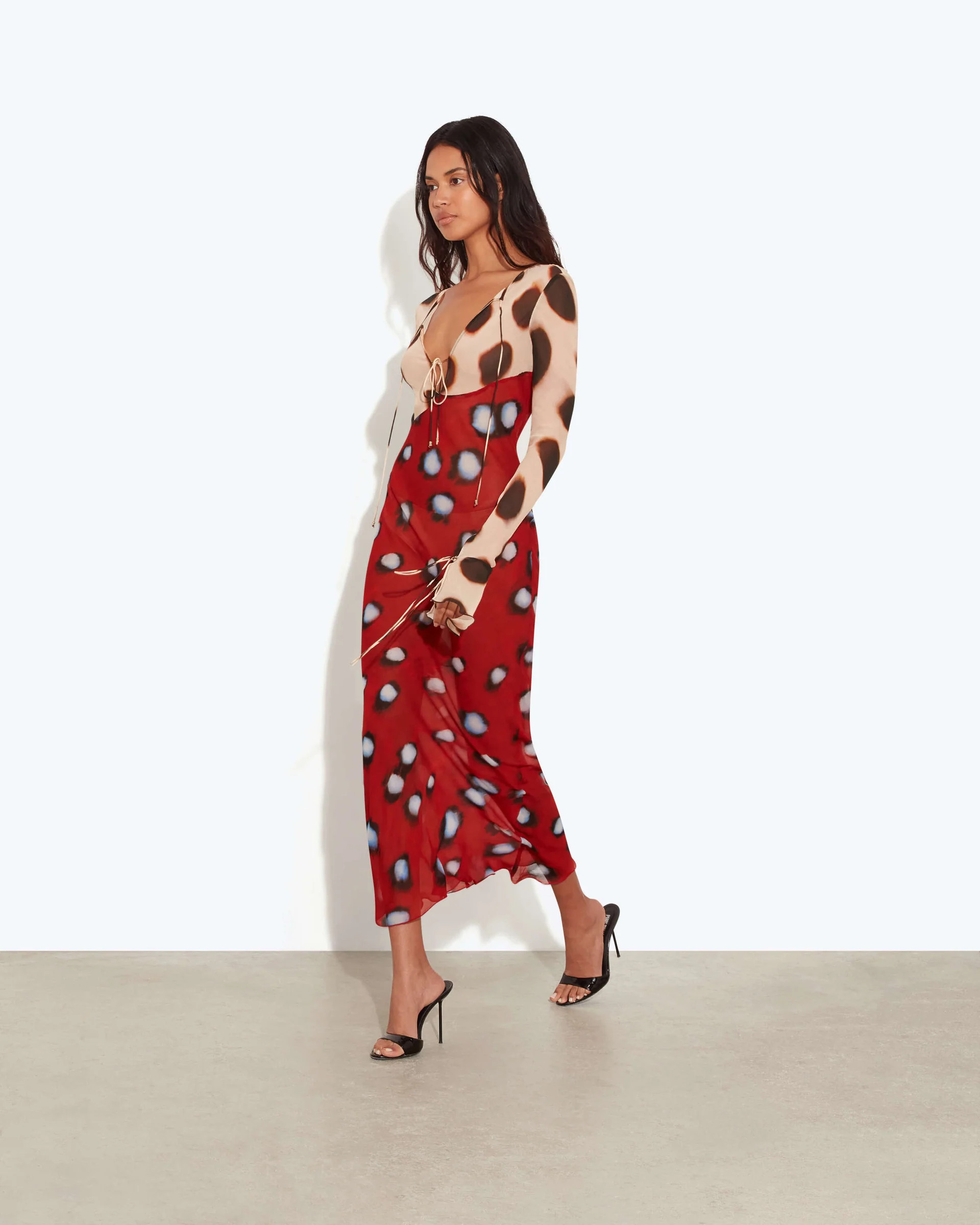 SABINE DRESS RED | Rat & Boa