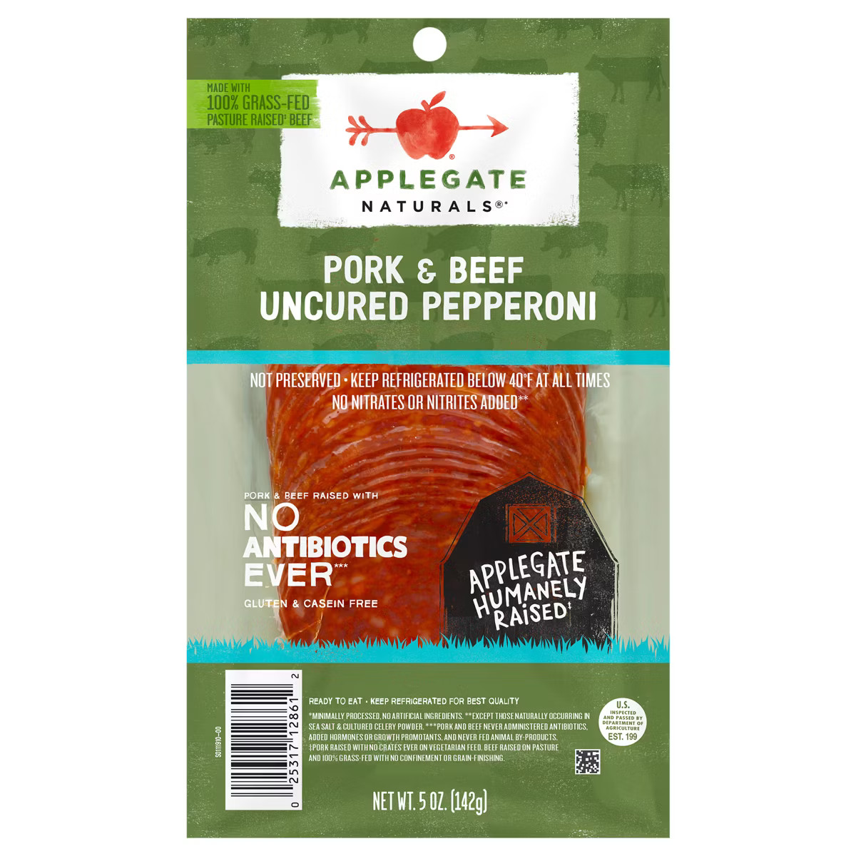 Applegate Natural Uncured Pork & Beef Pepperoni - 5oz | Target