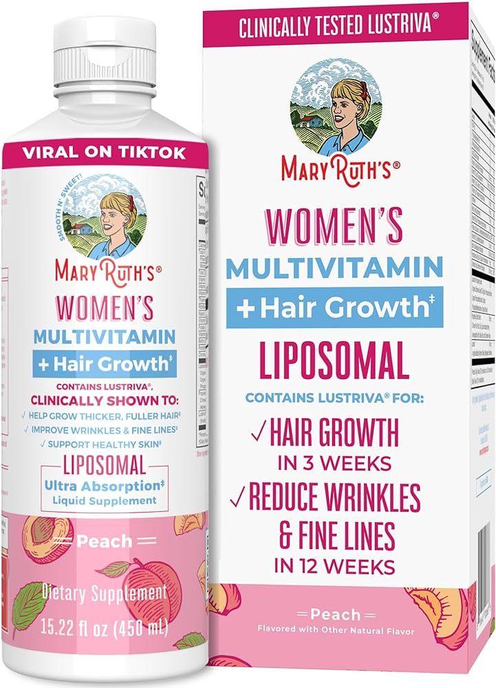 MaryRuth's Liquid Multivitamin for Women + Lustriva® Hair Growth Liposomal | Chromium Picolinate... | Amazon (US)