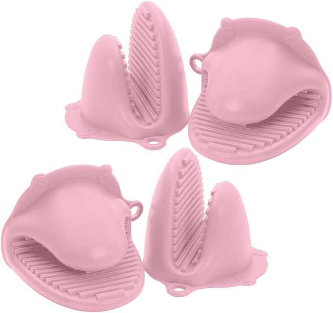 Gorilla Grip Premium Mini Silicone Oven Potholder Mitts, 2 Pack, Heat Resistant Fingertips Grippe... | Amazon (US)