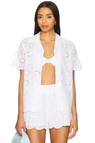 BEACH RIOT Lexie Top in White Magnolia Eyelet from Revolve.com | Revolve Clothing (Global)