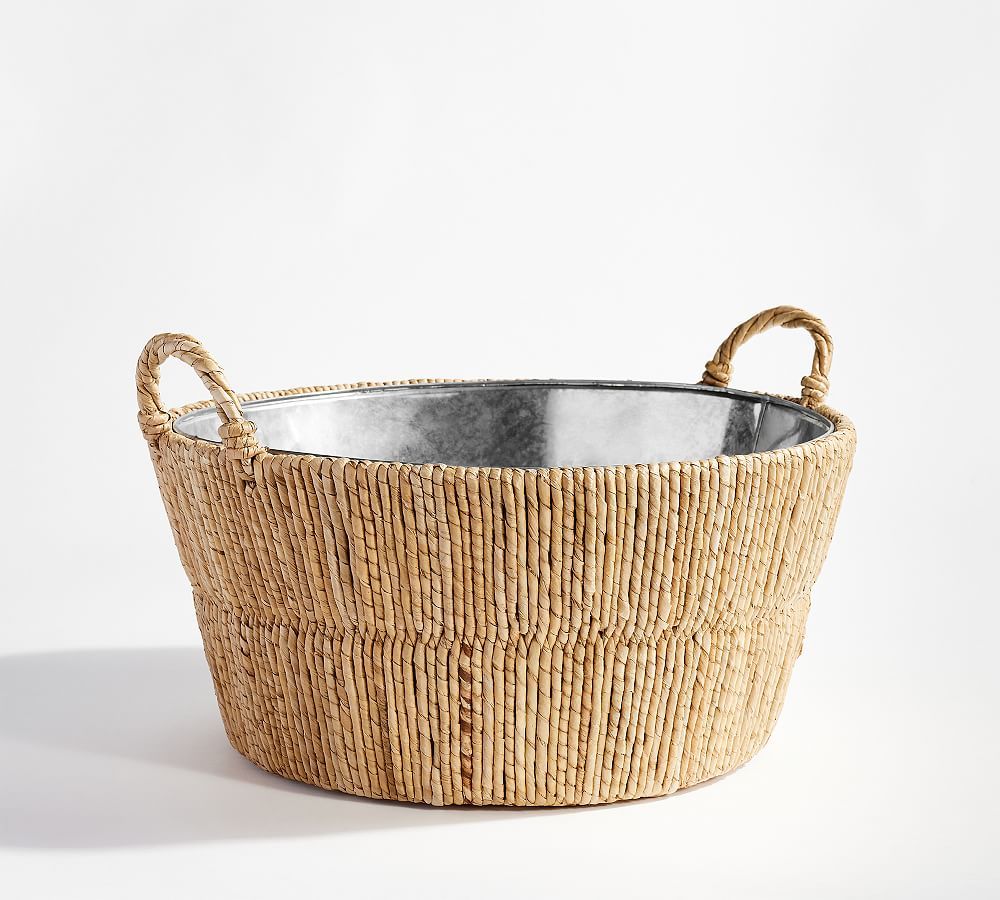 Malibu Handwoven Seagrass Party Bucket | Pottery Barn (US)