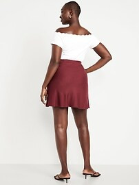 High-Waisted Crepe Flounce Mini Skirt | Old Navy | Old Navy (US)