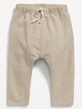 Unisex U-Shaped Linen-Blend Pants for Baby | Old Navy (US)