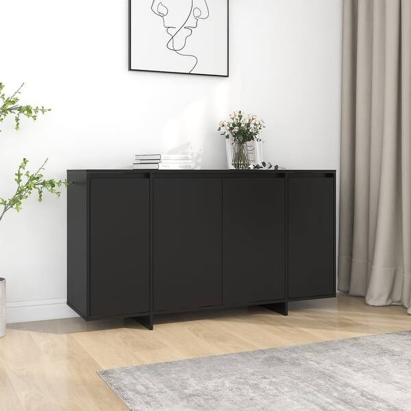 Sideboard Black 53.1"x16.1"x16.1" Chipboard - On Sale - Overstock - 36049642 | Bed Bath & Beyond