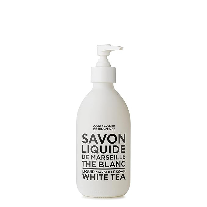Compagnie de Provence Savon de Marseille Liquid Soap - White Tea - 10 Fl Oz Glass Pump Bottle | Amazon (US)