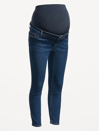 Maternity Premium Full Panel Rockstar Super Skinny Jeans | Old Navy (US)