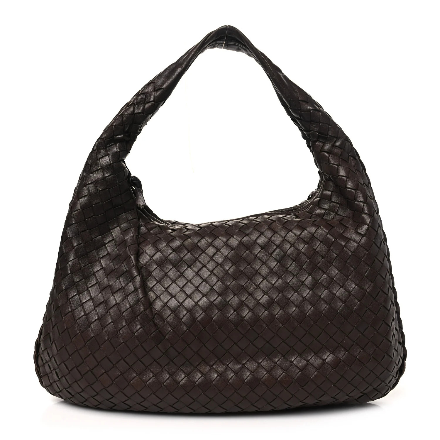 Nappa Intrecciato Medium Veneta Hobo Ebano | FASHIONPHILE (US)