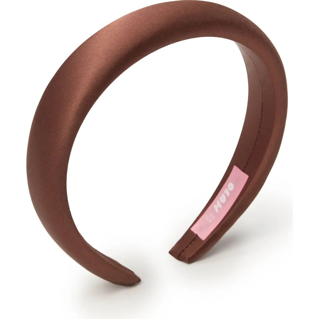 OLAH The Essential Silk Headband in Coffee at Nordstrom | Nordstrom