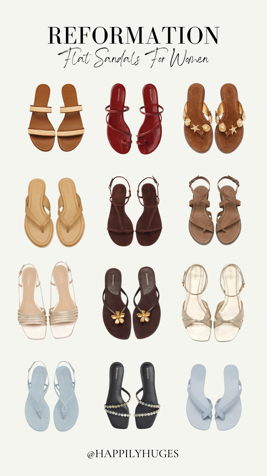 Chic flat sandals for women from Reformation, check these out!  

 #LTKgrwm