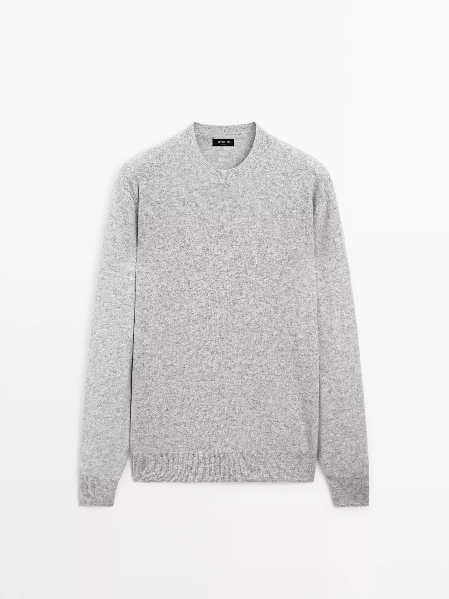 Wool blend crew neck sweater | Massimo Dutti US