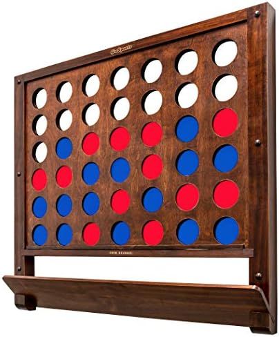 GoSports Wall Mounted Giant 4 in a Row - Jumbo Four in a Row with Coins | Amazon (US)