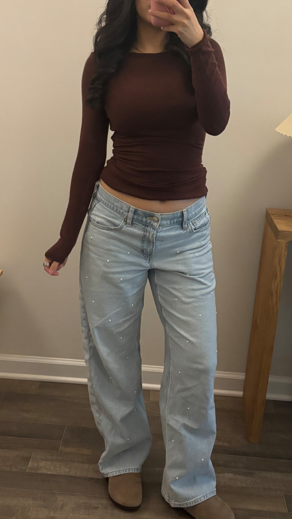 AE stovepipe embellished jeans 
Amazon long sleeve cashmere top

#LTKPetite #LTKSaleAlert