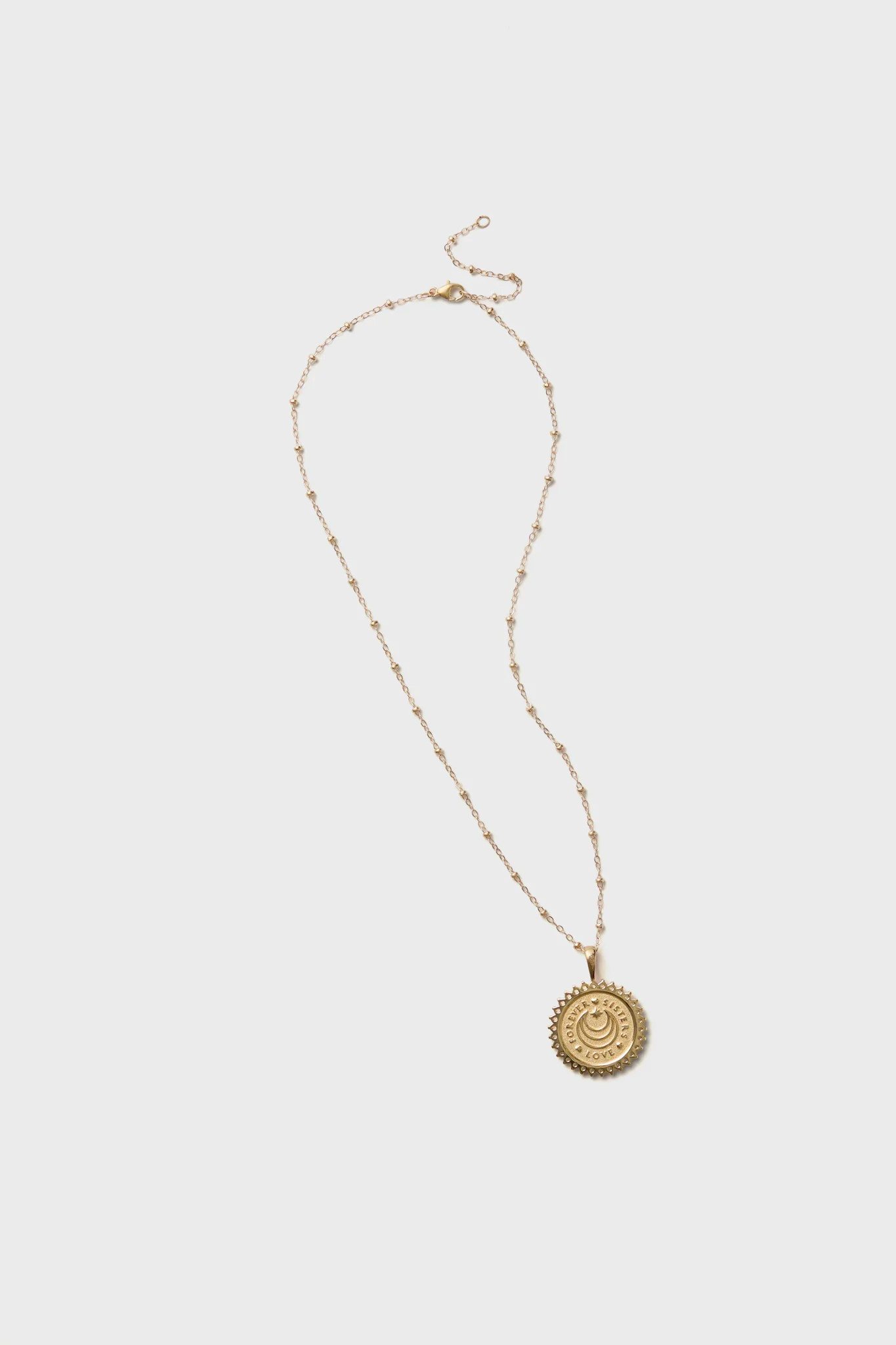 Gold Sisters Forever Petite Embellished Coin | Tuckernuck (US)