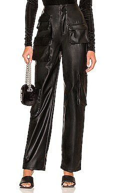 AFRM Sigmund Vegan Leather Pant in Black from Revolve.com | Revolve Clothing (Global)