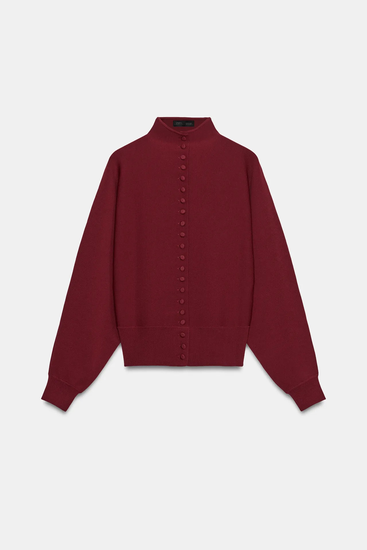 STRICKJACKE MIT BEZOGENE KN\u00d6PFE | Zara DE