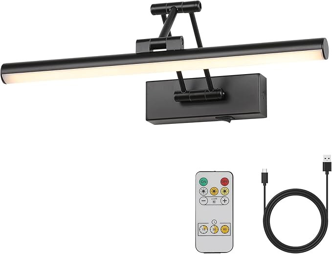 Joossnwell Battery Operated Picture Light Wireless Picture Lights for Paintings with Remote 15.5"... | Amazon (US)