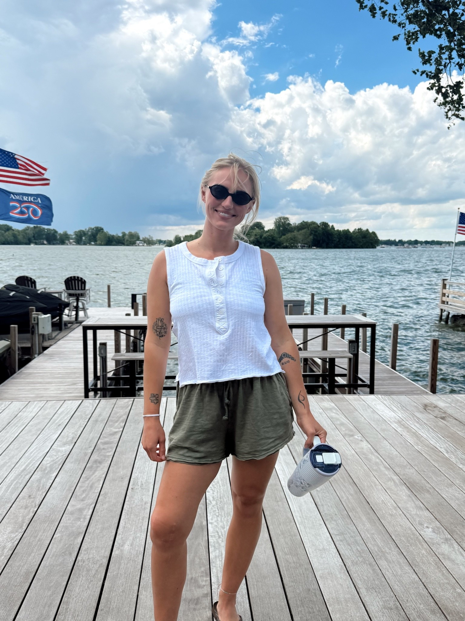 I wear a size medium in everything!! Pleasantly surprised at how much i love these shorts. They fit great on the hips and have a tie if you want them looser or tighter, and comfortable to walk in! Aka they don’t weirdly ride up in between the legs

#LTKootd #LTKdayinmylife