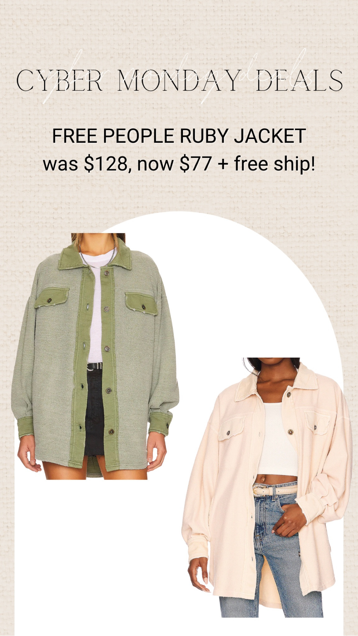 True to size but if between size down (oversized fit) 

#LTKCyberweek #LTKGiftGuide #LTKSeasonal