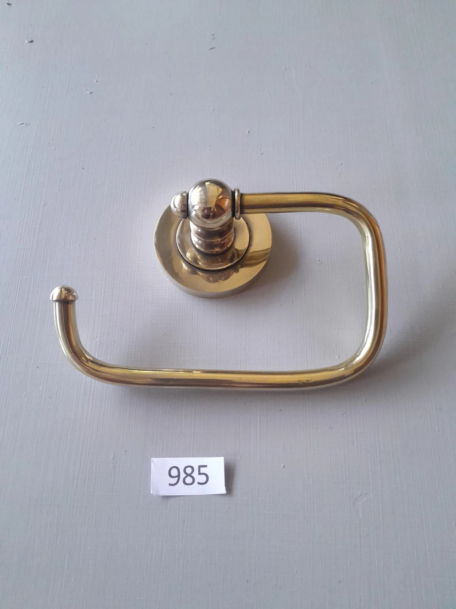 Vintage Style Simple Brass Toilet or Bathroom Tissue Paper Roll Holder NOT Lacquered or Coated In... | Etsy (US)