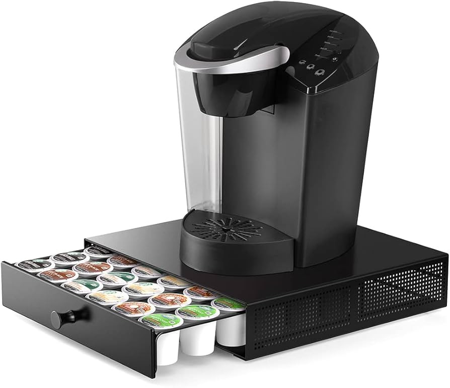 SICHEER K Cup Organization Storage Drawer Maker K Cup Holder Coffee Pod Organizer Stand Tray Coun... | Amazon (US)