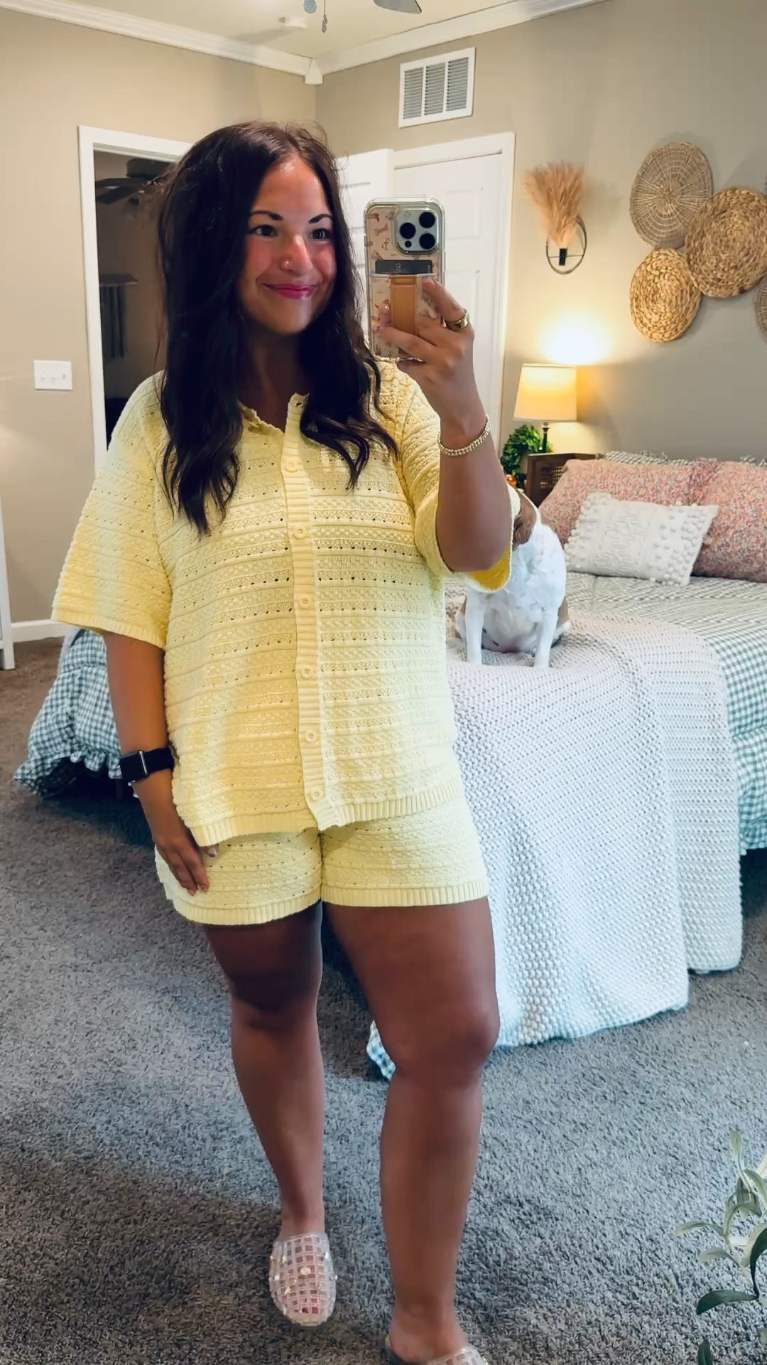 Bringing all the sunshine vibes ☀️💛 This yellow crochet two-piece set from Amazon is such a fun statement look for vacations, beach trips, and all your summer adventures.


jelly flats: fit true to size // wearing a 5
set: fits small // wearing an XL 

 #LTKootd #LTKMidsize