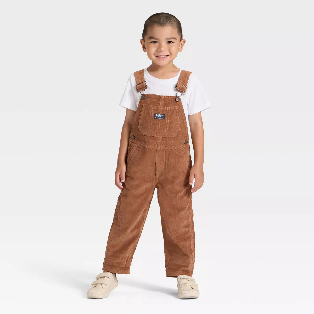 OshKosh B'gosh Toddler Boys' Corduroy Overalls - Brown | Target