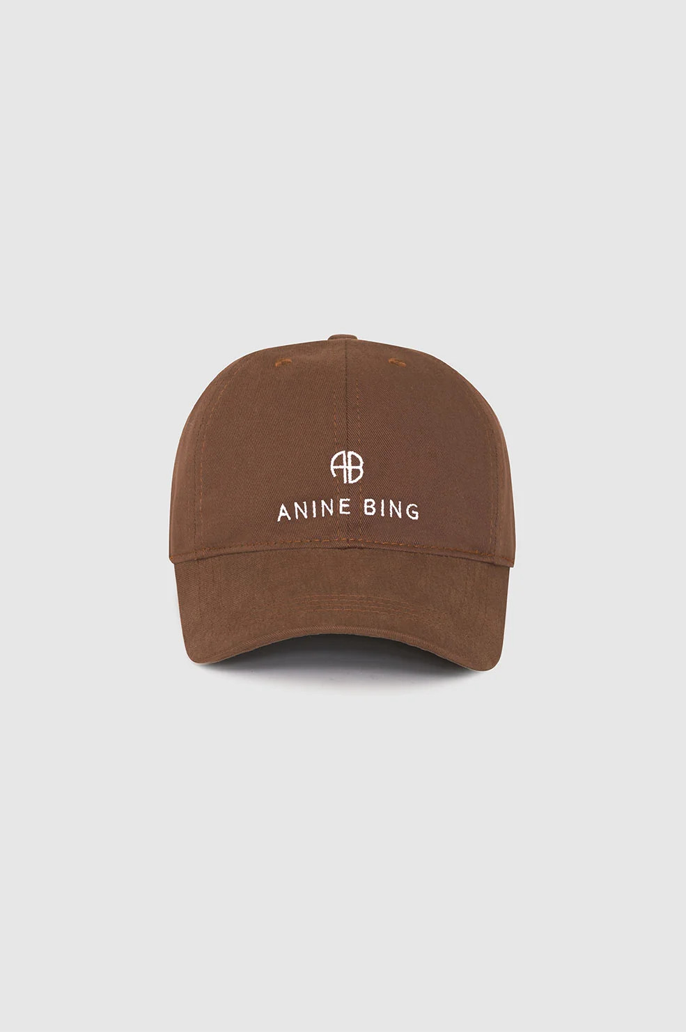 ANINE BING Jeremy Baseball Cap in Dark Camel | Anine Bing