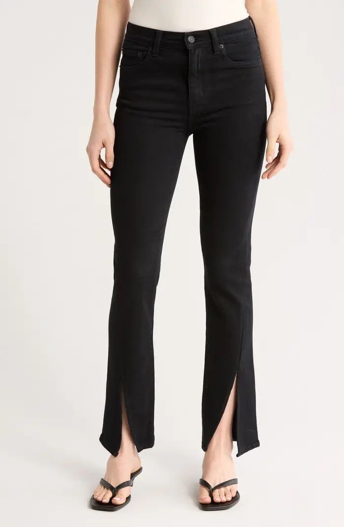 Pistola Teagan High Waist Slit Cuff Slim Leg Jeans | Nordstromrack | Nordstrom Rack
