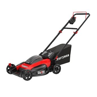 CRAFTSMAN V20 20-volt Max 20-in Cordless Push Lawn Mower 5 Ah (2 Batteries and Charger Included) | Lowe's